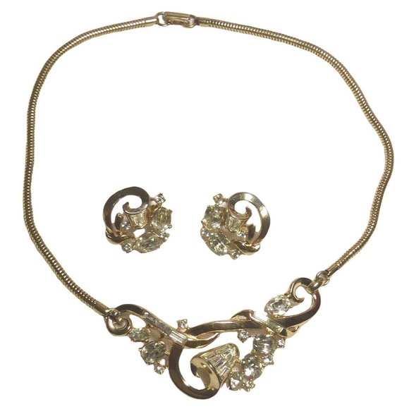 Trifari Jewelry Alfred Philippe Trifari Promenade Jewelry Set With